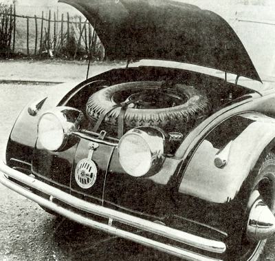 Front view of the Ledwinka designed Tatra 77